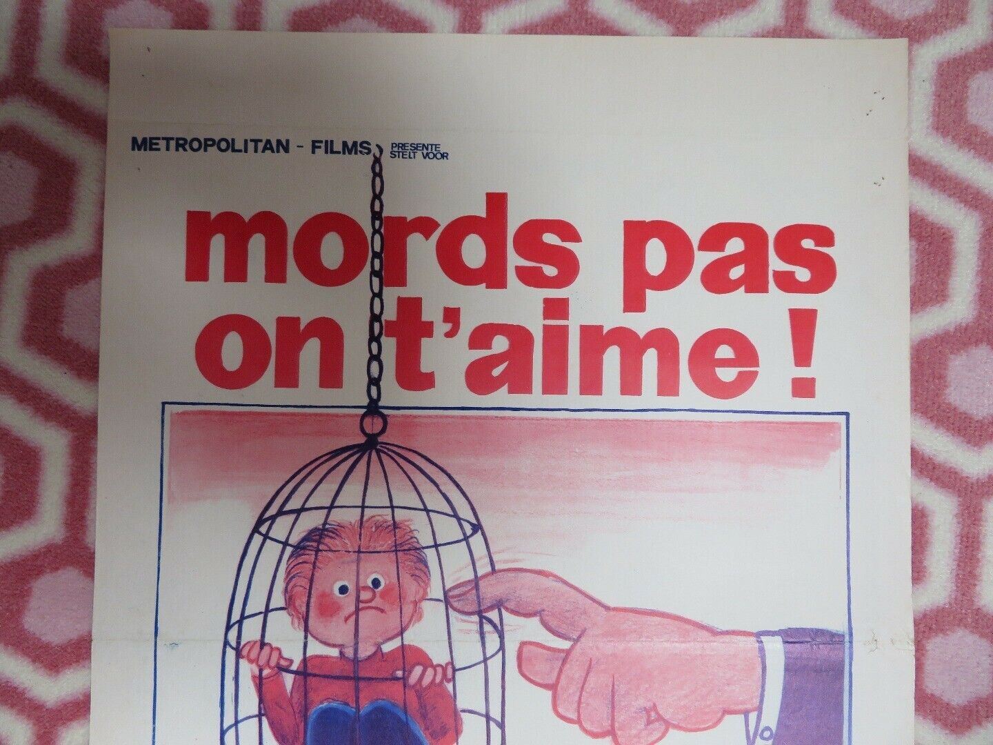 MORDS PAS ON T'AIME! BELGIUM (21.5"x 14.5) POSTER BERNARD FRESSON YVES COUDRAY - Rendezvous Cinema