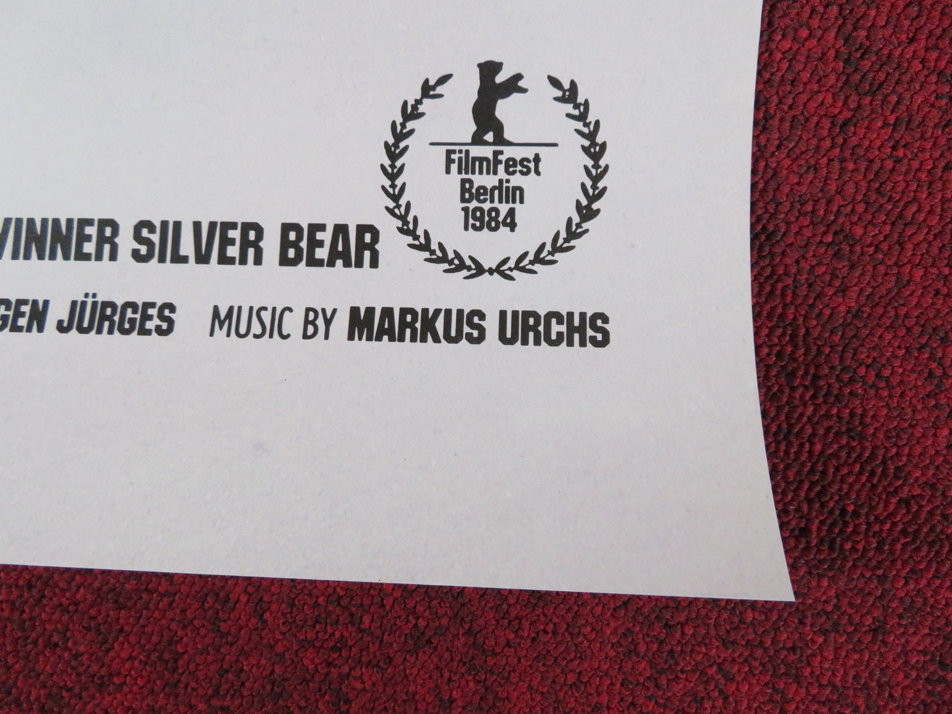 MORGEN IN ALABAMA US ONE SHEET ROLLED POSTER MAXMILIAN SCHELL LENA STOLZE 1984 Rendezvous Cinema Movie posters