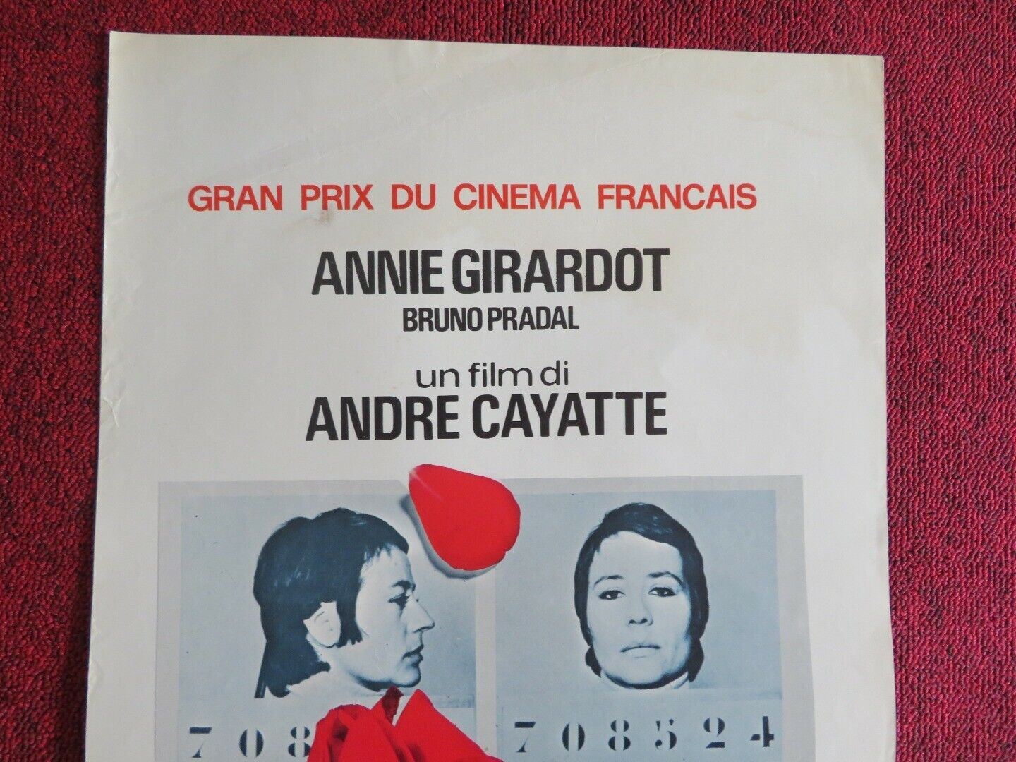 MORIRE D'AMORE / Mourir d'aimer... ITALIAN LOCANDINA (27.5"x13") POSTER 1971 Movie posters