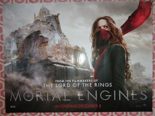 MORTAL ENGINES QUAD (30"x 40") ROLLED POSTER ROBERT SHEEHAN HERA HILMAR 2018 Rendezvous Cinema Movie posters