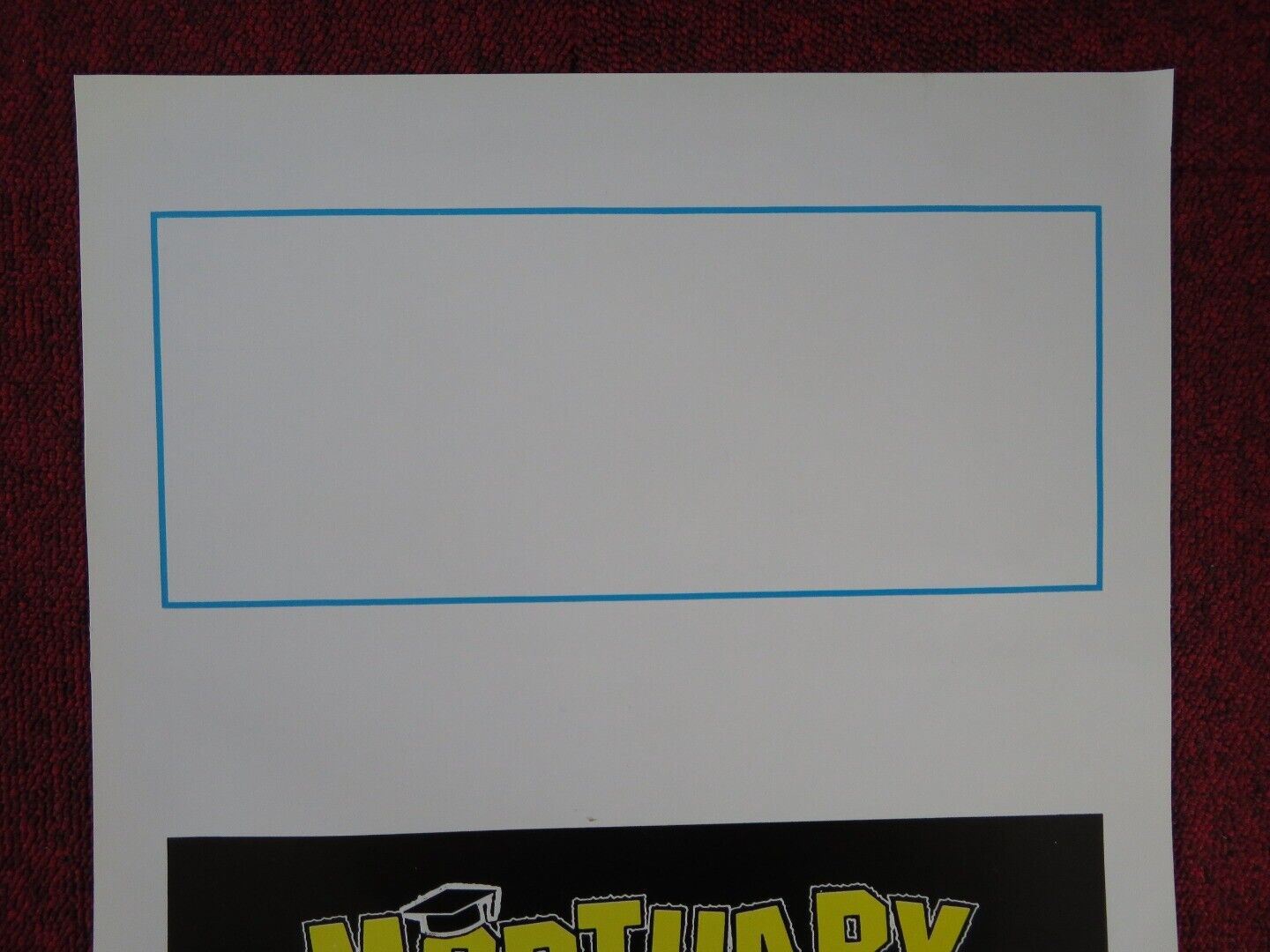 MORTUARY ACADEMY ITALIAN LOCANDINA (27.5"x13") POSTER PERRY LANG 1988 Movie posters