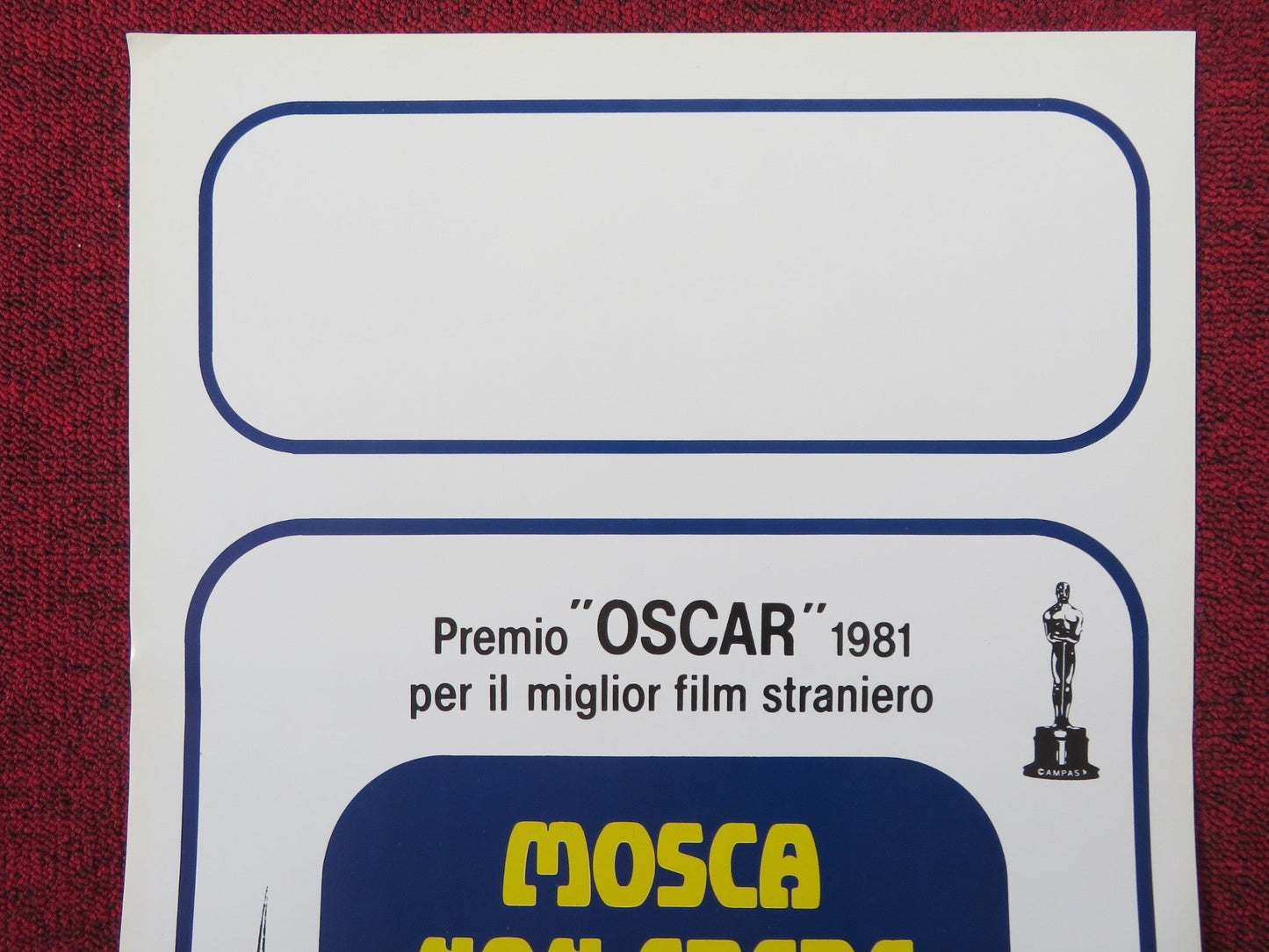 MOSCOW DOES NOT BELIEVE IN TEARS ITALIAN LOCANDINA POSTER VERA ALENTOVA 1980 Rendezvous Cinema Movie posters