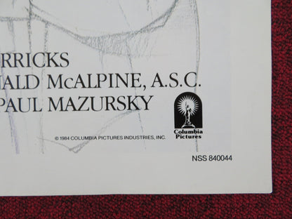 MOSCOW ON THE HUDSON FOLDED US ONE SHEET POSTER ROBIN WILLIAMS 1984 Rendezvous Cinema Movie posters
