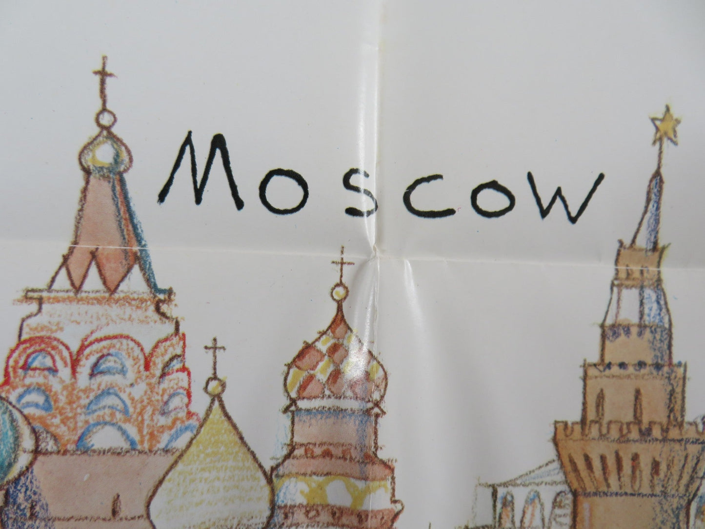 MOSCOW ON THE HUDSON FOLDED US ONE SHEET POSTER ROBIN WILLIAMS 1984 Rendezvous Cinema Movie posters