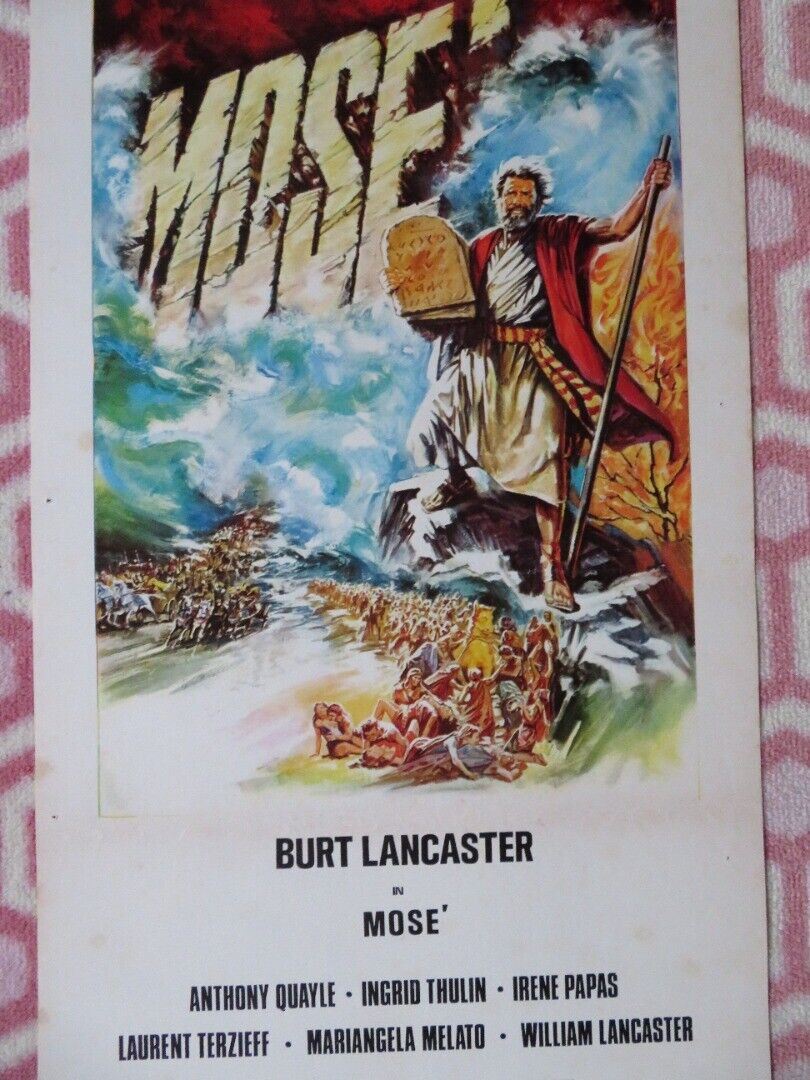 MOSE' / Moses the Lawgiver ITALIAN LOCANDINA (27.5"x12.5") POSTER 1974 - Rendezvous Cinema
