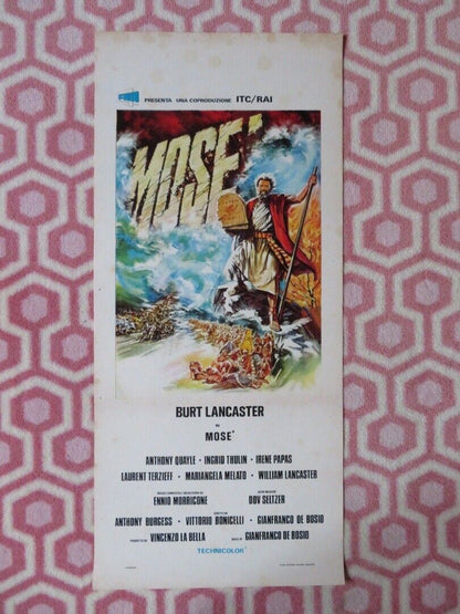 MOSE' / Moses the Lawgiver ITALIAN LOCANDINA (27.5"x12.5") POSTER 1974 - Rendezvous Cinema