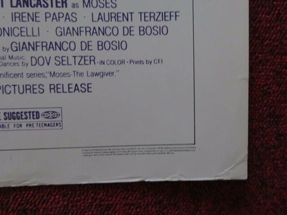 MOSES US HALF SHEET (22"x 28") POSTER BURT LANCASTER ANTHONY QUAYLE 1976 - Rendezvous Cinema