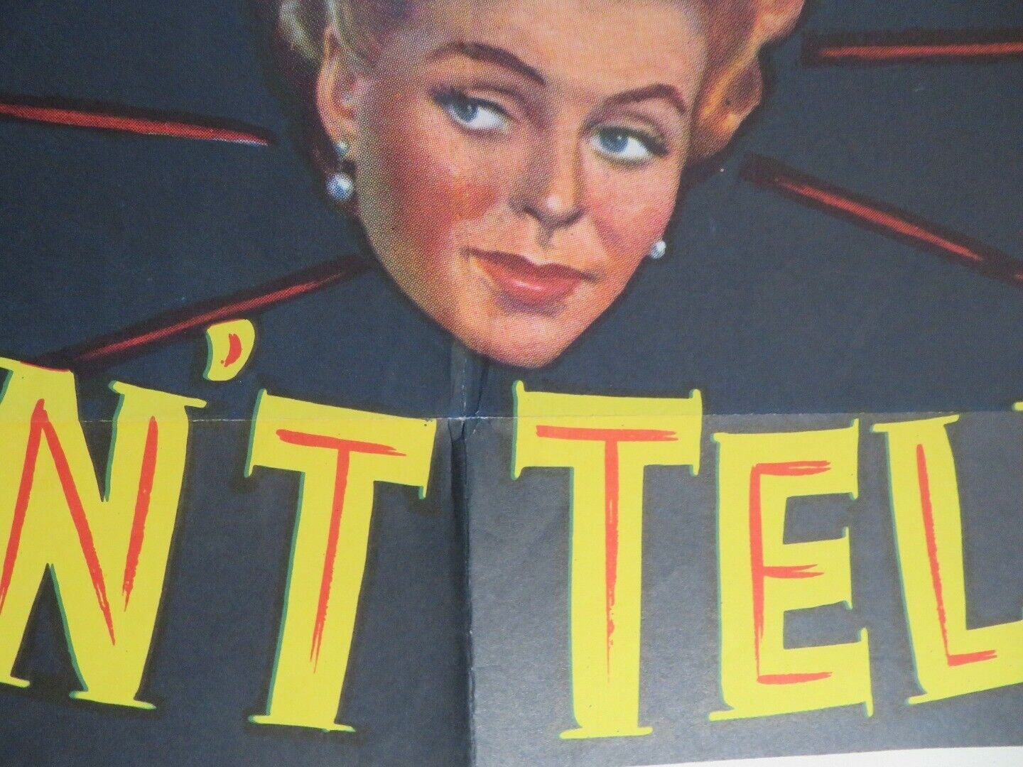 MOTHER DIDN'T TELL ME FOLDED US ONE SHEET POSTER DORTHY MCGUIRE 1950 Movie posters