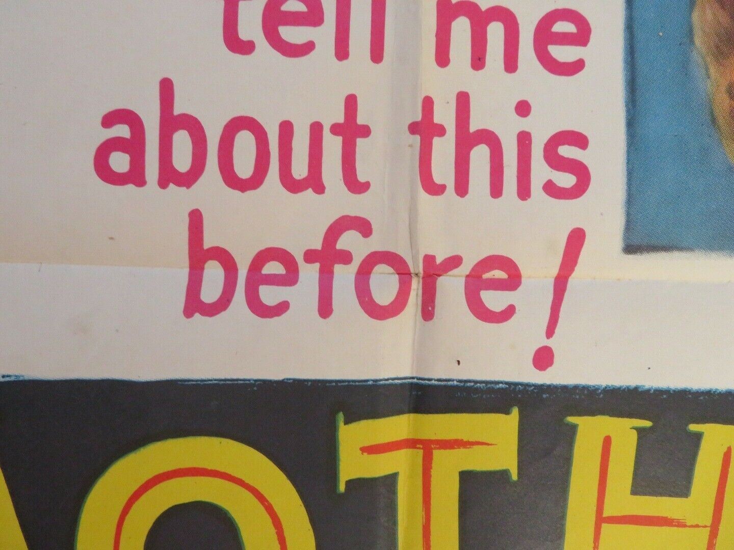 MOTHER DIDN'T TELL ME FOLDED US ONE SHEET POSTER DORTHY MCGUIRE 1950 Movie posters