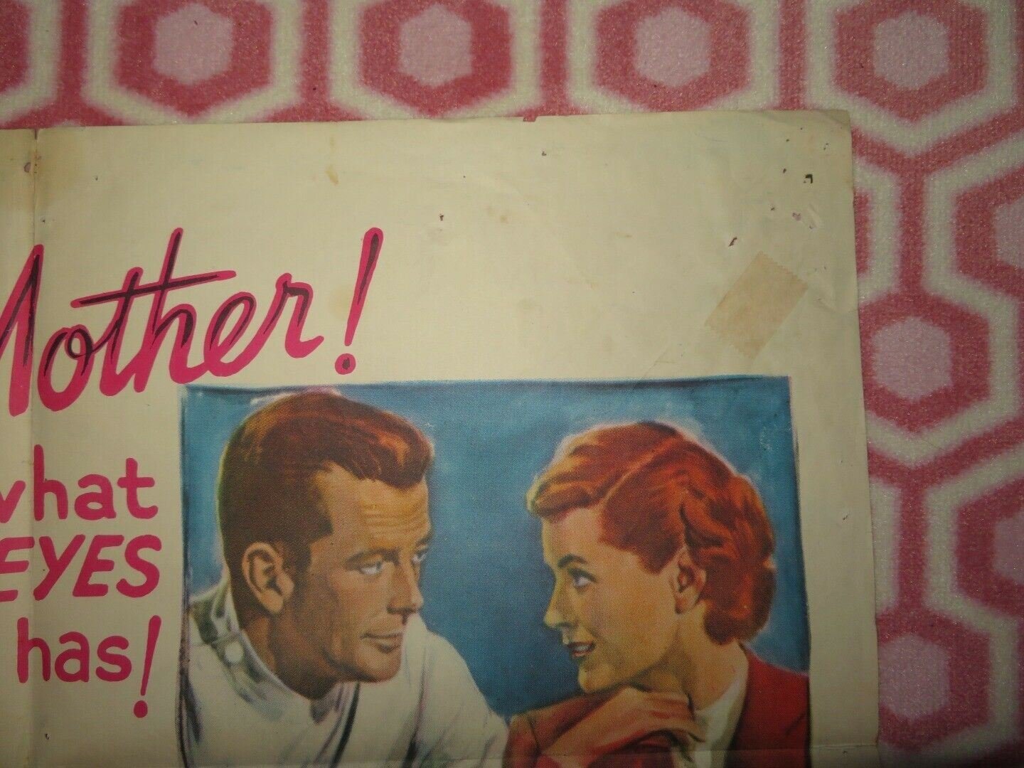 MOTHER DIDN'T TELL ME FOLDED US ONE SHEET POSTER DORTHY MCGUIRE 1950 Movie posters