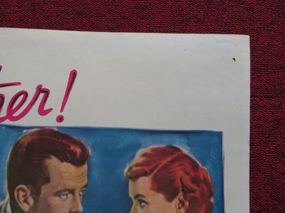 MOTHER DIDN'T TELL ME FOLDED US ONE SHEET POSTER WILLIAM LUNDIGAN MCGUIRE 1950 - Rendezvous Cinema