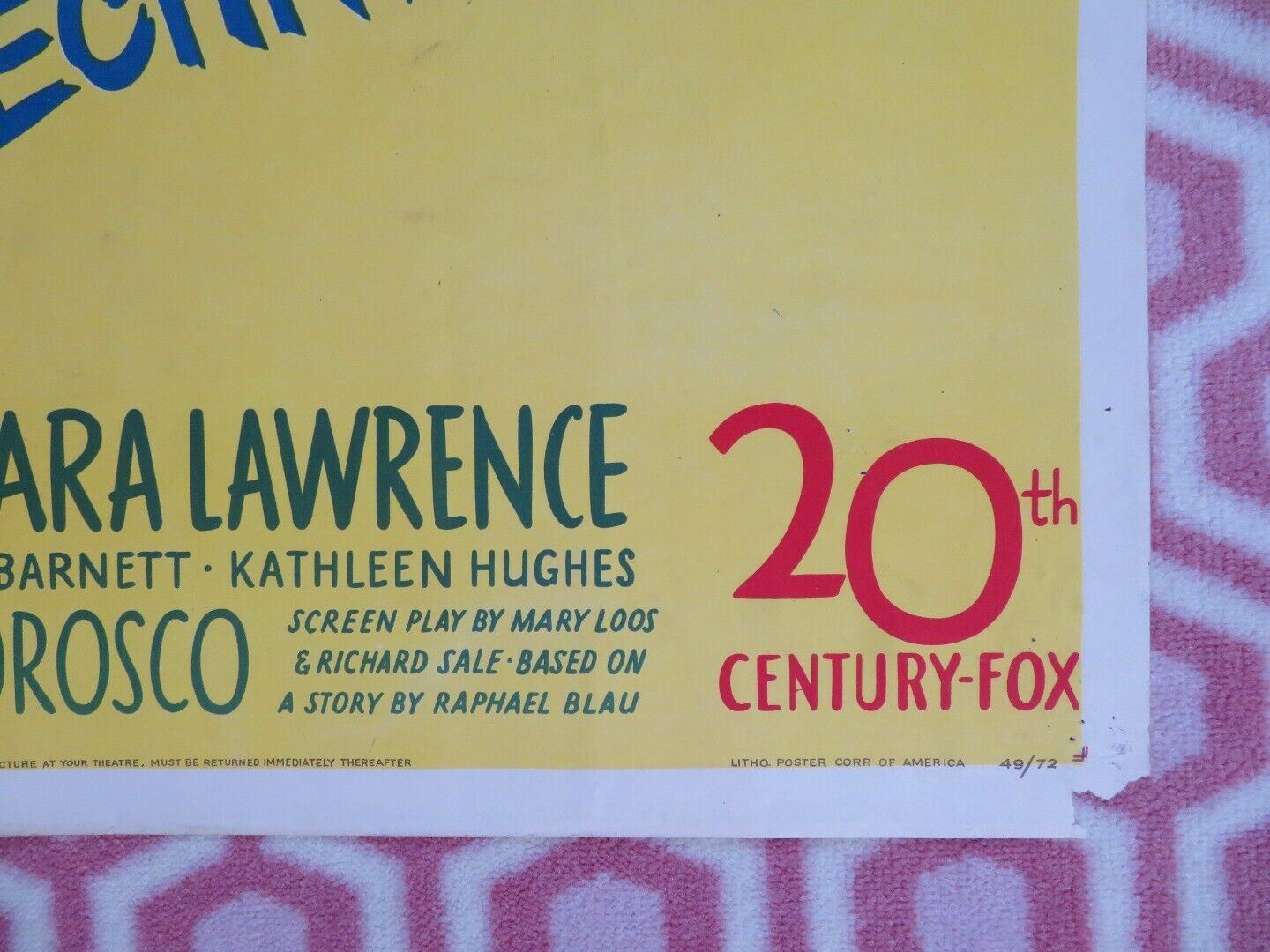 MOTHER IS A FRESHMAN FOLDED US ONE SHEET POSTER LORETTA YOUNG VAN JOHNSON 1949 - Rendezvous Cinema