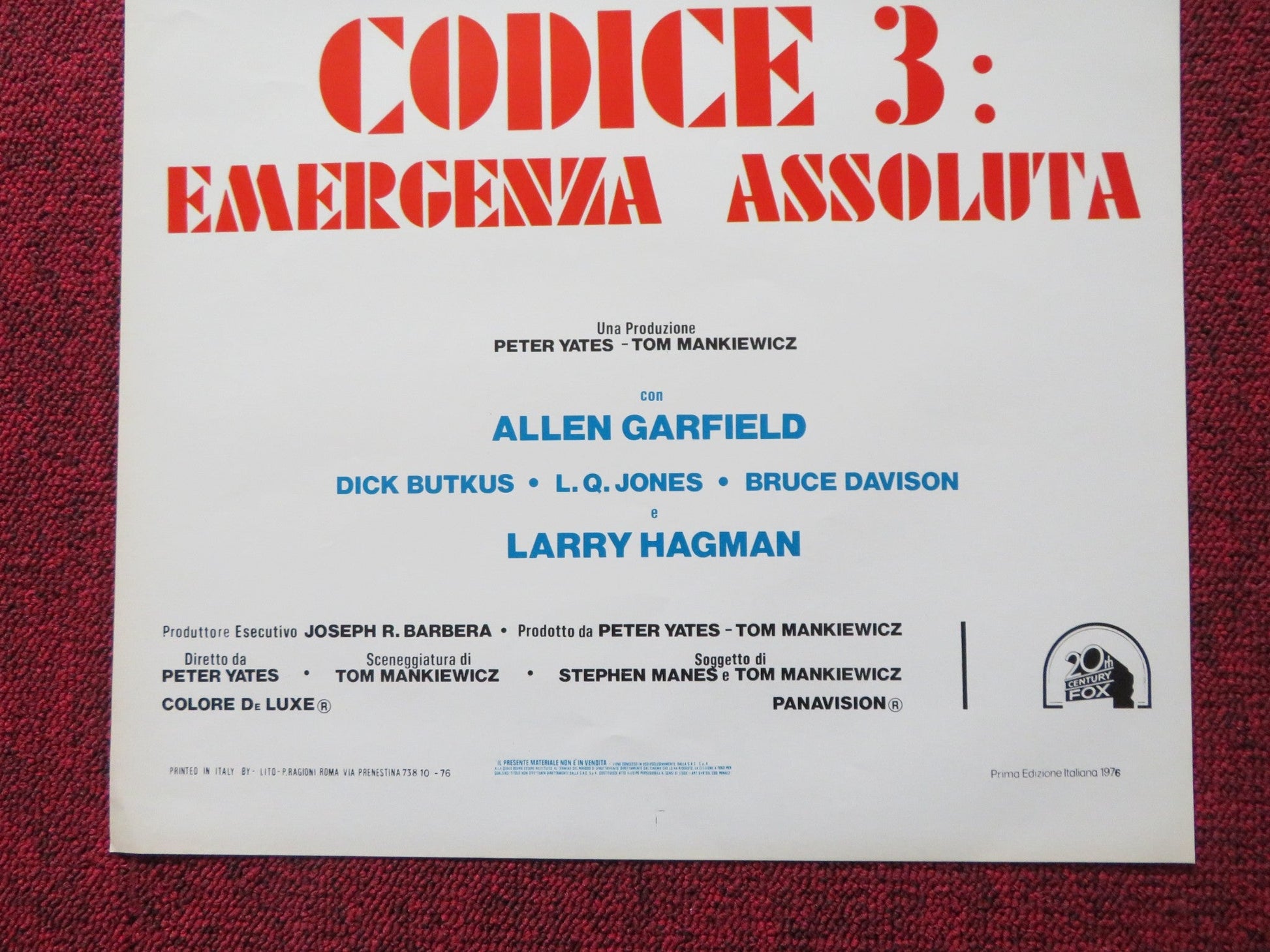 MOTHER, JUGS & SPEED ITALIAN LOCANDINA POSTER BILL COSBY RAQUEL WELCH 1976 Rendezvous Cinema Movie posters