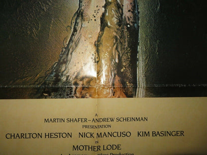 MOTHER LODE US ONE SHEET POSTER KIM BASINGER CHARLTON HESTON 1982 Rendezvous Cinema Movie posters