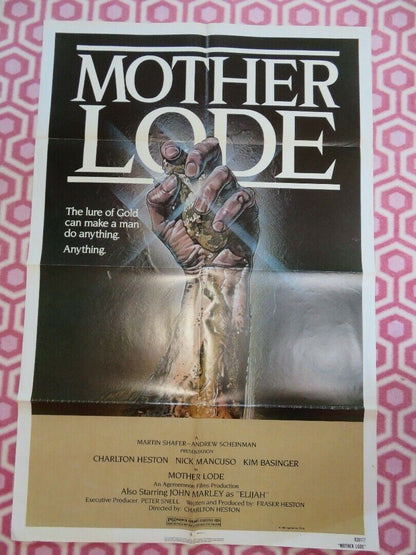 MOTHER LODE US ONE SHEET POSTER KIM BASINGER CHARLTON HESTON 1982 Rendezvous Cinema Movie posters
