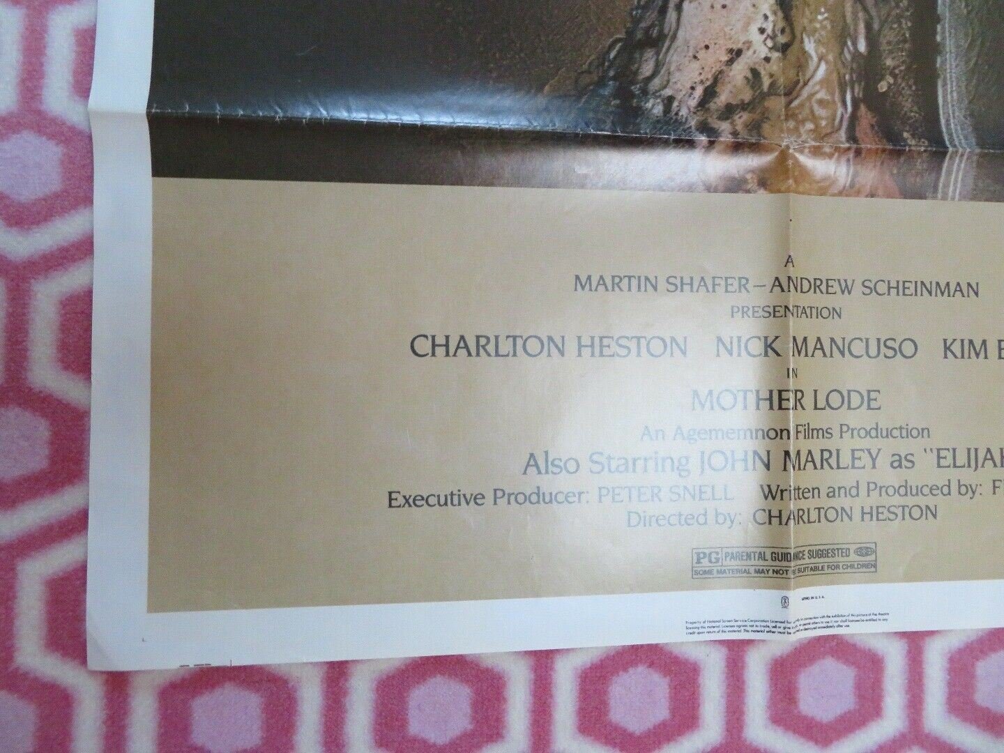 MOTHER LODE US ONE SHEET POSTER KIM BASINGER CHARLTON HESTON 1982 Rendezvous Cinema Movie posters