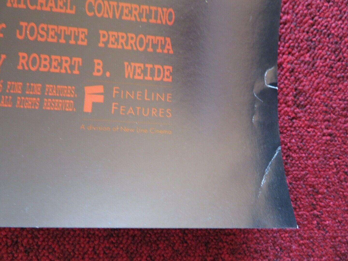 MOTHER NIGHT US ONE SHEET ROLLED POSTER NICK NOLTE TONY ROBINOW 1996 Movie posters