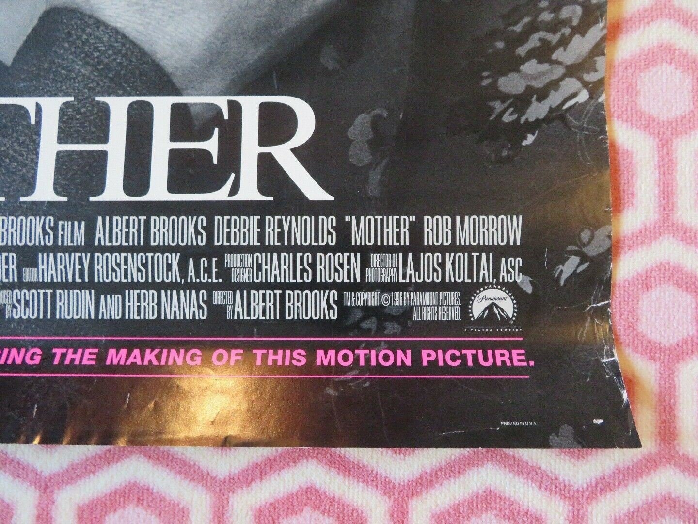 MOTHER US ONE SHEET ROLLED POSTER ALBERT BROOKS DEBBIE REYNOLDS 1996 - Rendezvous Cinema