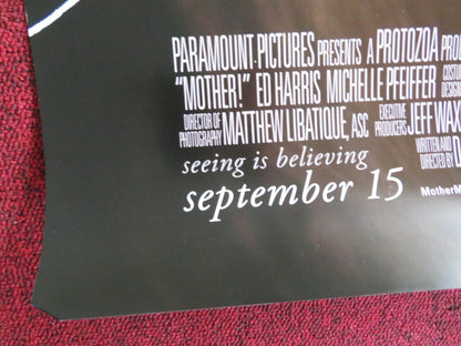 MOTHER! US ONE SHEET ROLLED POSTER JENNIFER LAWRENCE JAVIER BARDEM 2017 Rendezvous Cinema Movie posters