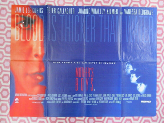 MOTHER'S BOY BRITISH QUAD (30 x 40) POSTER JAMIE LEE CURTIS PETER GALLAGHER 1993 Movie posters