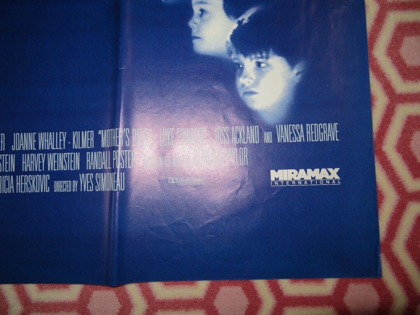 MOTHERS BOYS BRITISH QUAD (30" x 40") POSTER JAMIE LEE CURTIS 1993 Movie posters