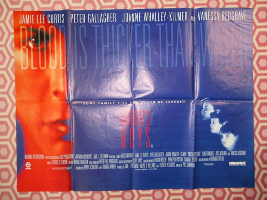 MOTHERS BOYS BRITISH QUAD (30" x 40") POSTER JAMIE LEE CURTIS 1993 Movie posters