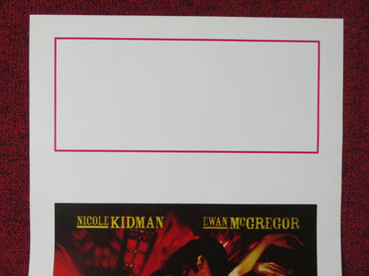 MOULIN ROUGE ITALIAN LOCANDINA POSTER NICOLE KIDMAN EWAN MCGREGOR 2001 Rendezvous Cinema Movie posters