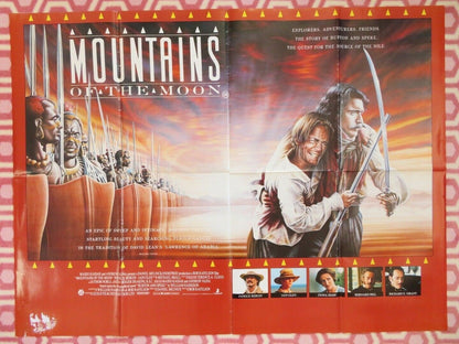 MOUNTAINS OF THE MOON BRITISH QUAD (30 x 40) POSTER PATRICK BERGIN 1989 Movie posters