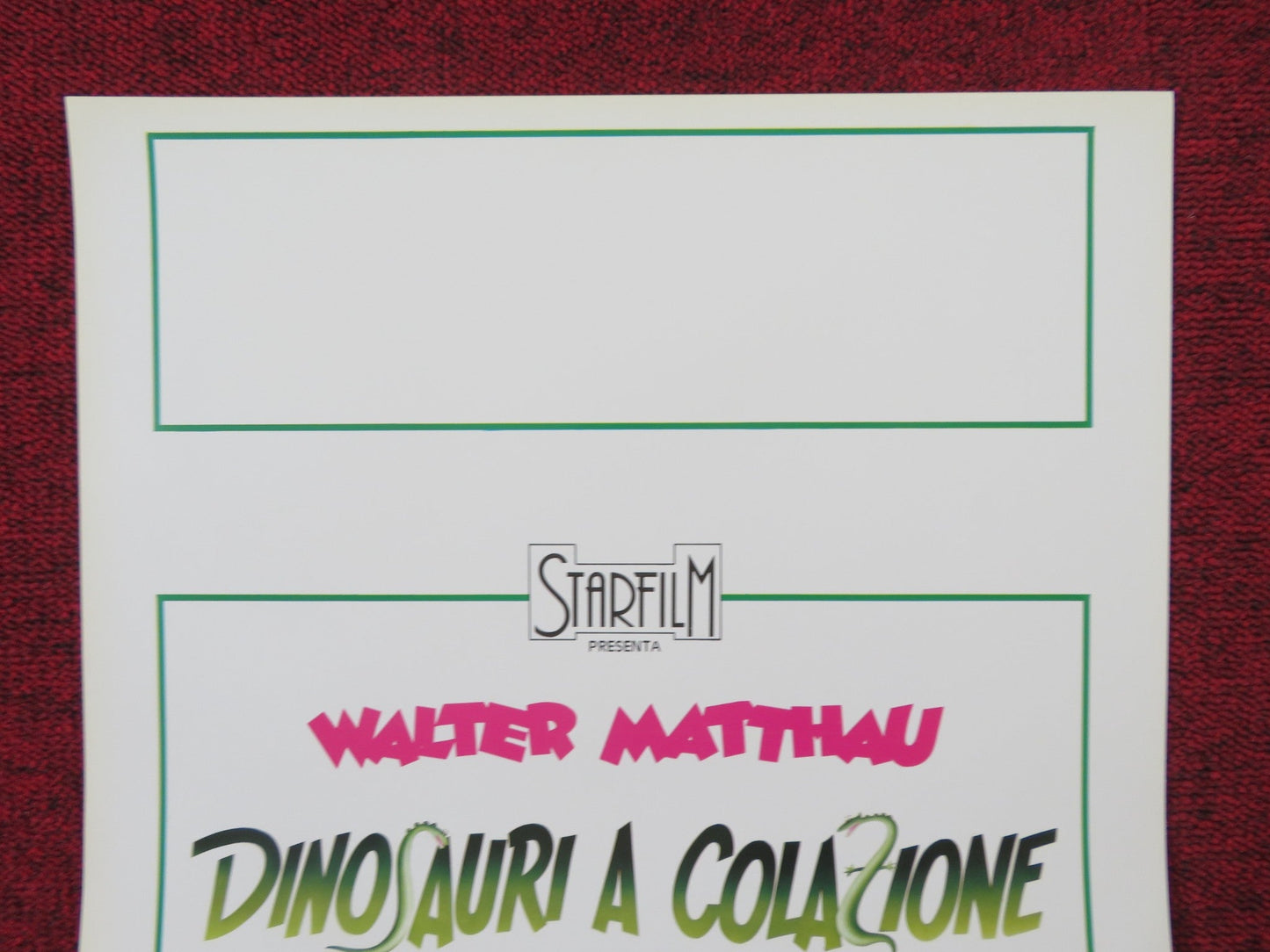 MOVERS & SHAKERS ITALIAN LOCANDINA POSTER WALTER MATTHAU CHARLES GRODIN 1985 Rendezvous Cinema Movie posters