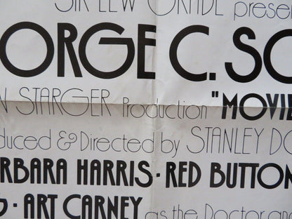 MOVIE MOVIE FOLDED US ONE SHEET POSTER GEORGE C.SCOTT TRISH VAN DEVERE 1978 Movie posters