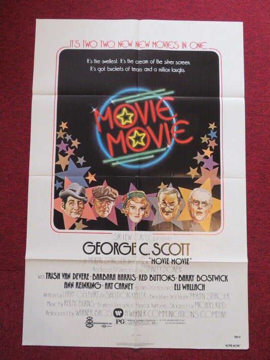 MOVIE MOVIE FOLDED US ONE SHEET POSTER GEORGE C.SCOTT TRISH VAN DEVERE 1978 Movie posters