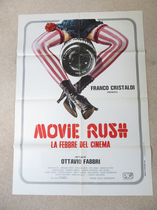 MOVIE RUSH - LE FEBBRE DEL CINEMA ITALIAN 2 FOGLIO POSTER BENJAMIN LEV 1976 Rendezvous Cinema Movie posters