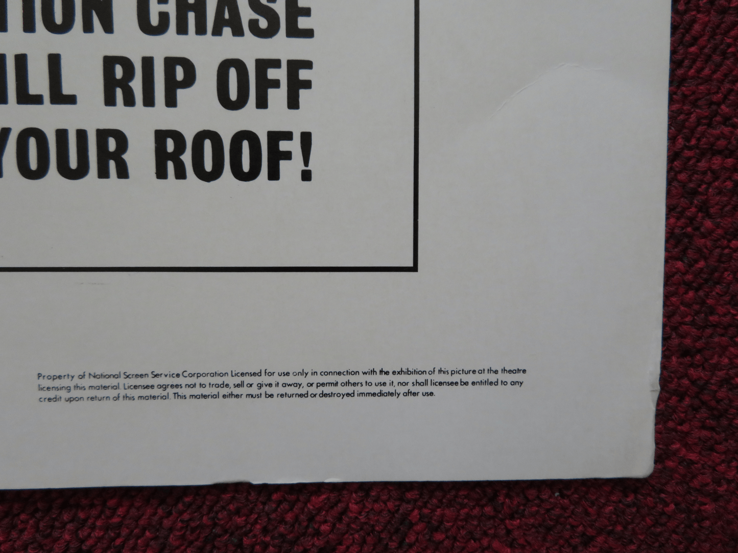 MOVING VIOLATION US HALF SHEET (22"x 28") POSTER STEPHEN MCHATTIE KAY LENZ 1976 Rendezvous Cinema Movie posters
