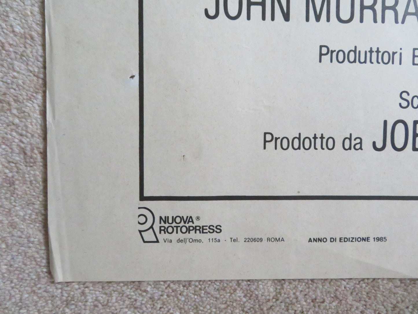 MOVING VIOLATIONS ITALIAN 2 FOGLIO POSTER JOHN MURRAY JENNIFER TILLY 1985 Rendezvous Cinema Movie posters