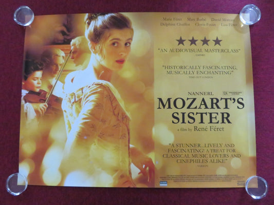 MOZART'S SISTER UK QUAD ROLLED POSTER MARIE FERET MARC BARBE 2010 Rendezvous Cinema Movie posters