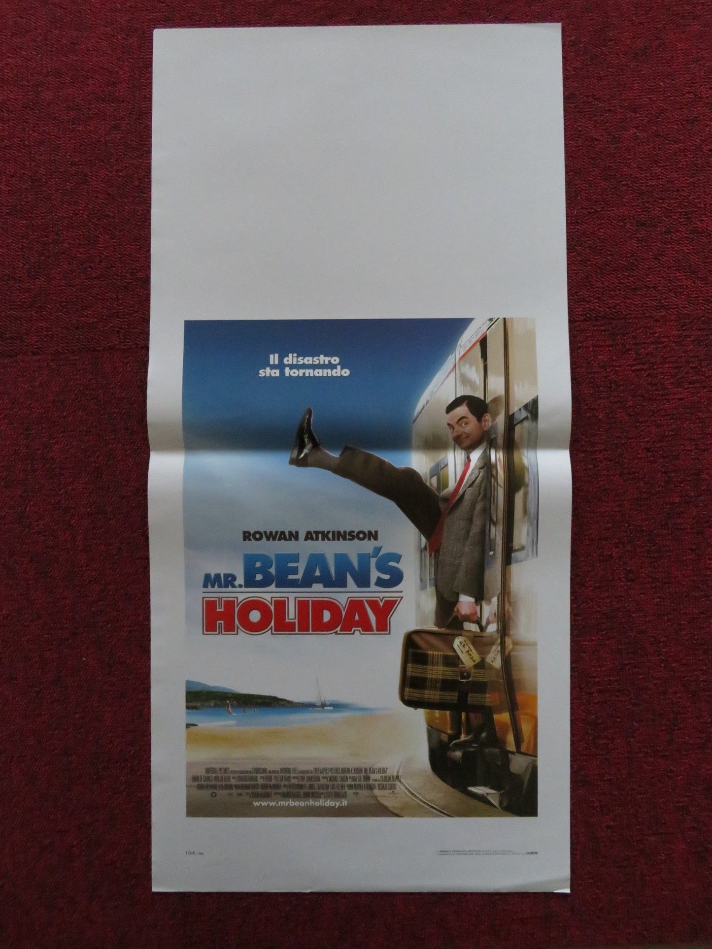 MR BEAN'S HOLIDAY ITALIAN LOCANDINA POSTER ROWAN ATKINSON STEVE PEMBERTON 2007 Rendezvous Cinema Movie posters