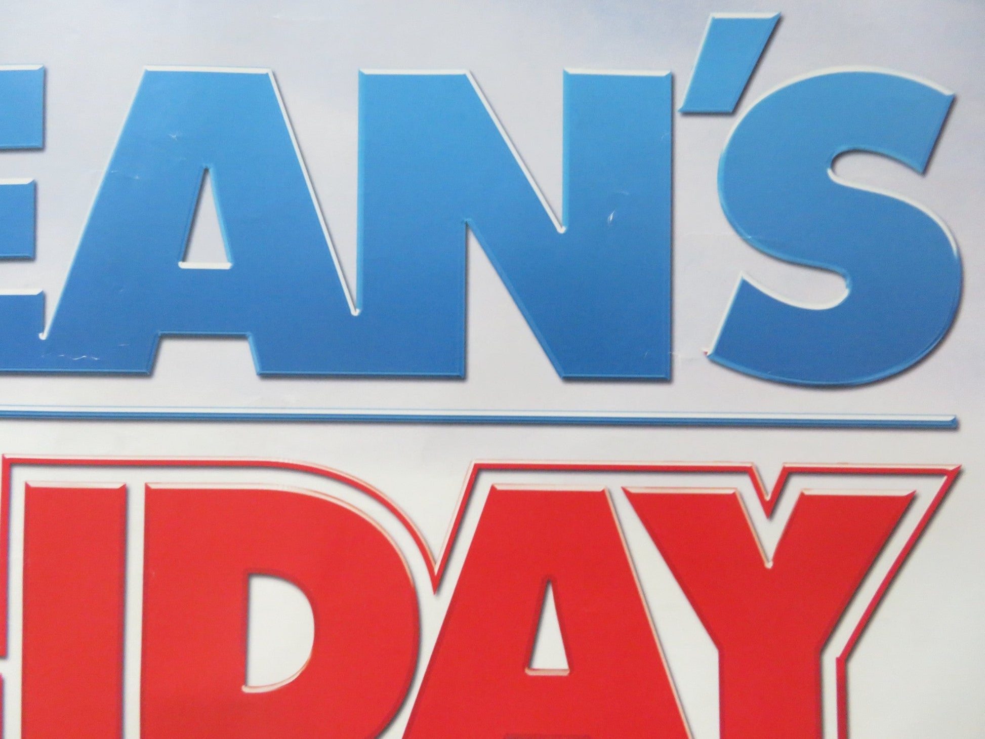 MR BEAN'S HOLIDAY UK QUAD (30"x 40") ROLLED POSTER ROWAN ATKINSON 2007 Rendezvous Cinema Movie posters