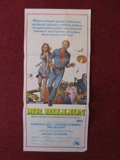 MR BILLION FOLDED AUSTRALIAN DAYBILL POSTER Terence Hill Jackie Gleason 1977 Movie posters