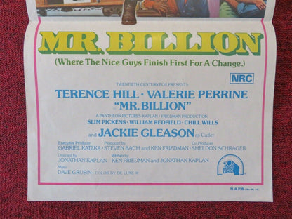 MR BILLION FOLDED AUSTRALIAN DAYBILL POSTER Terence Hill Jackie Gleason 1977 Movie posters