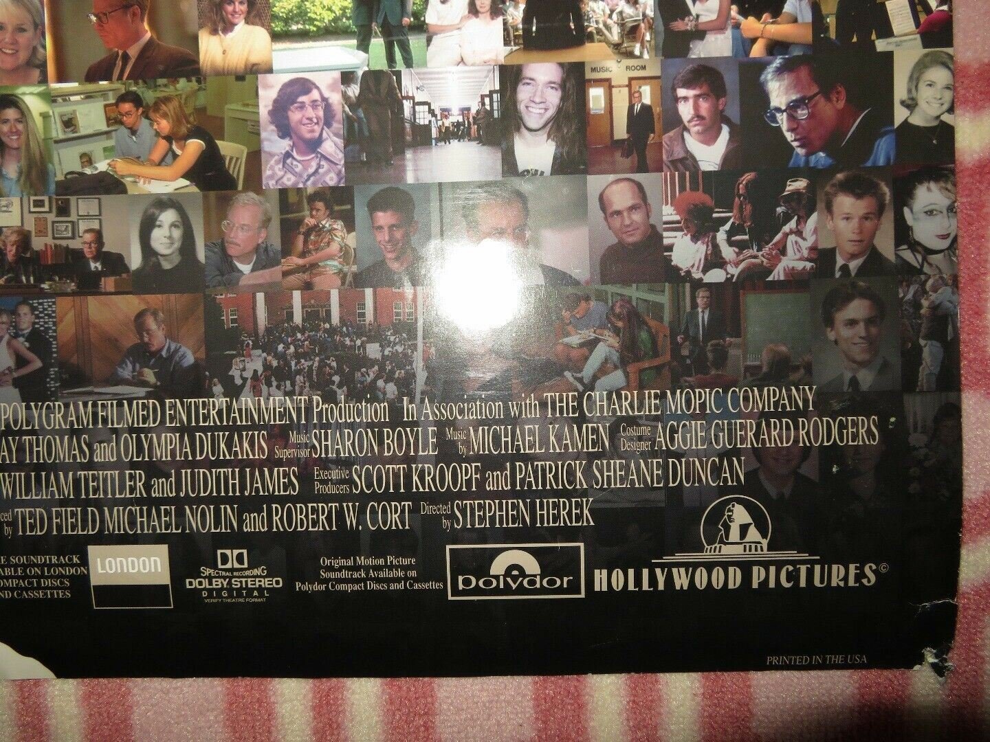 MR. HOLLAND'S OPUS ONE SHEET ROLLED POSTER RICHARD DREYFUSS 1995 Movie posters