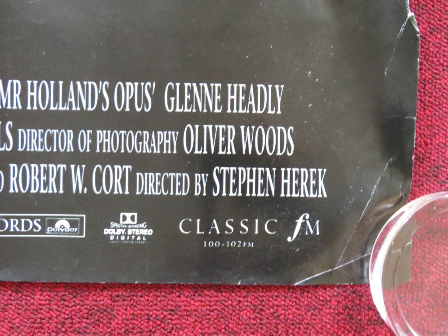 MR. HOLLAND'S OPUS UK QUAD (30"x 40") ROLLED POSTER RICHARD DREYFUSS 1995 Rendezvous Cinema Movie posters