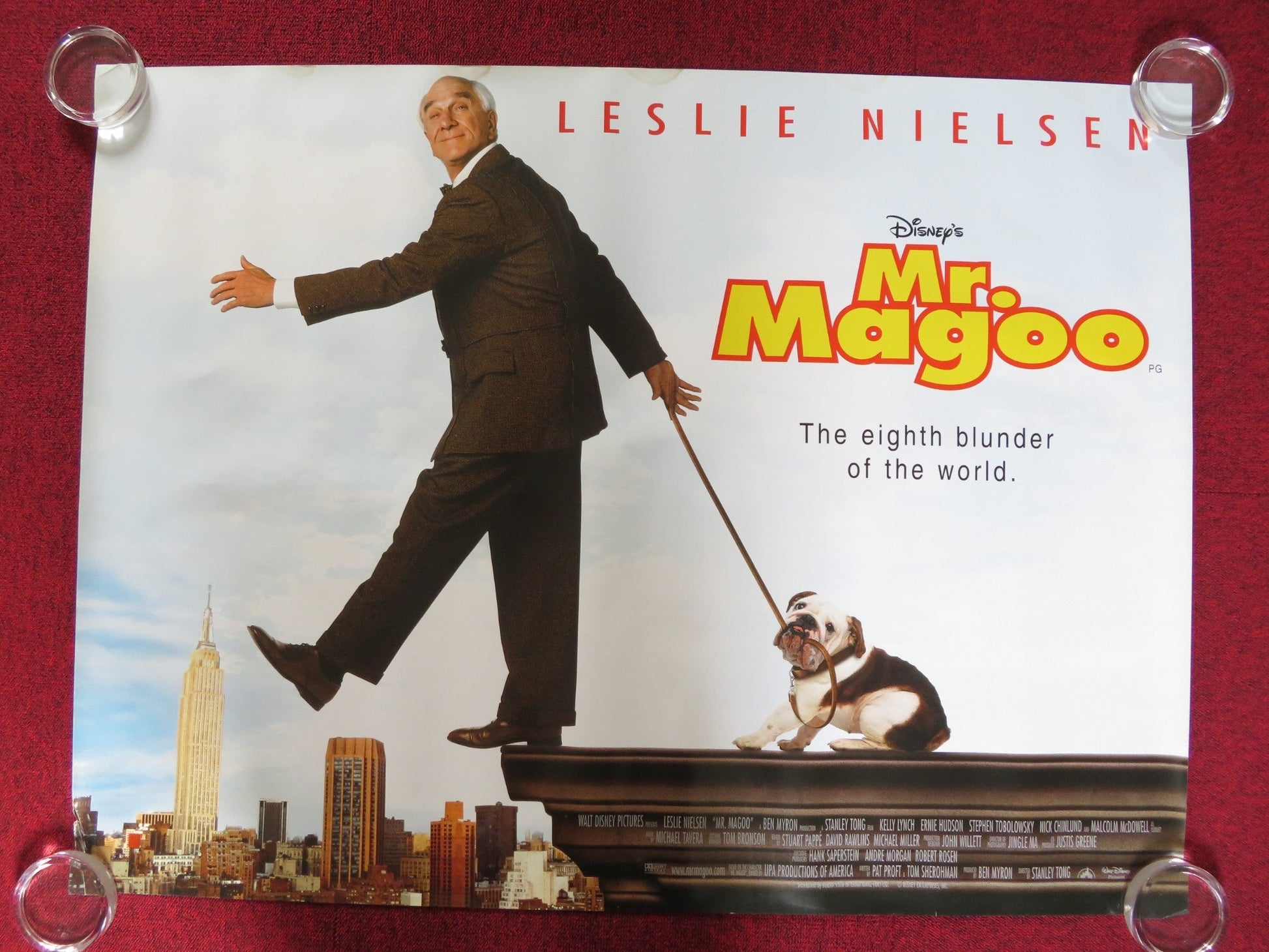MR. MAGOO UK QUAD (30"x 40") ROLLED POSTER LESLIE NIELSEN KELLY LYNCH 1997 Rendezvous Cinema Movie posters