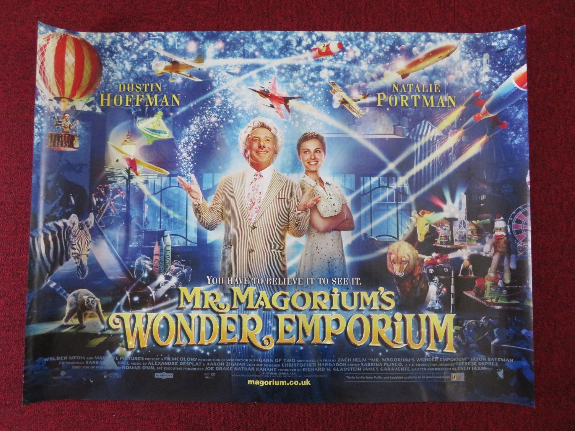 MR. MAGORIUM'S WONDER EMPORIUM UK QUAD (30"x 40") ROLLED POSTER HOFFMAN 2007 Rendezvous Cinema Movie posters