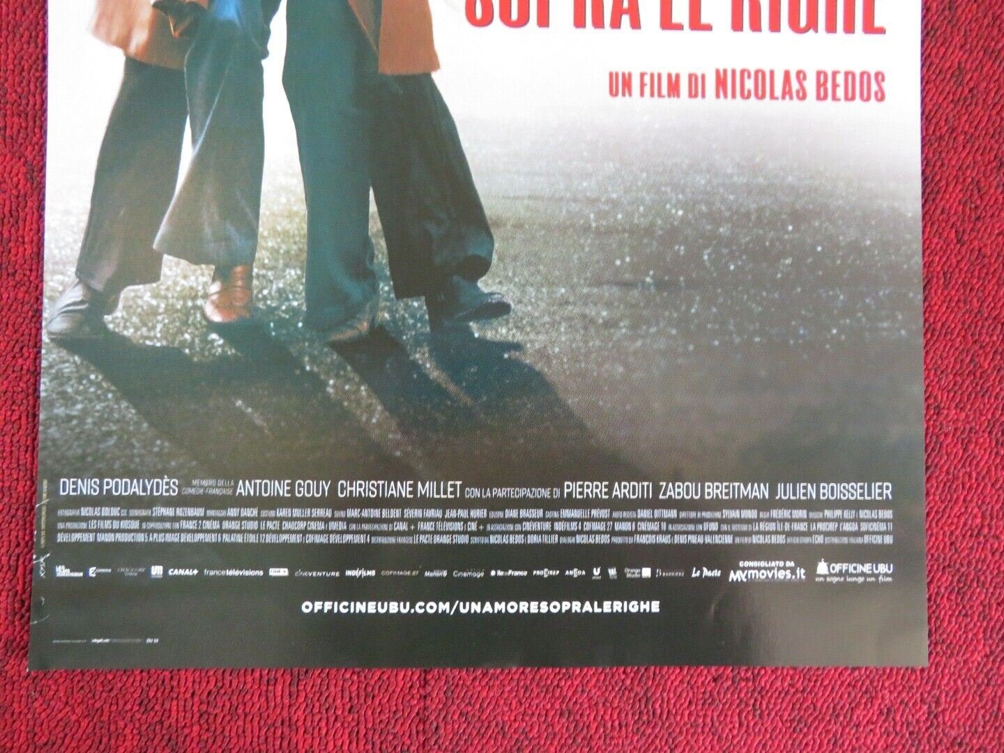 MR & MME ADELMAN ITALIAN LOCANDINA (26.5"x12.5") POSTER DORIA TILLIER 2017 Movie posters