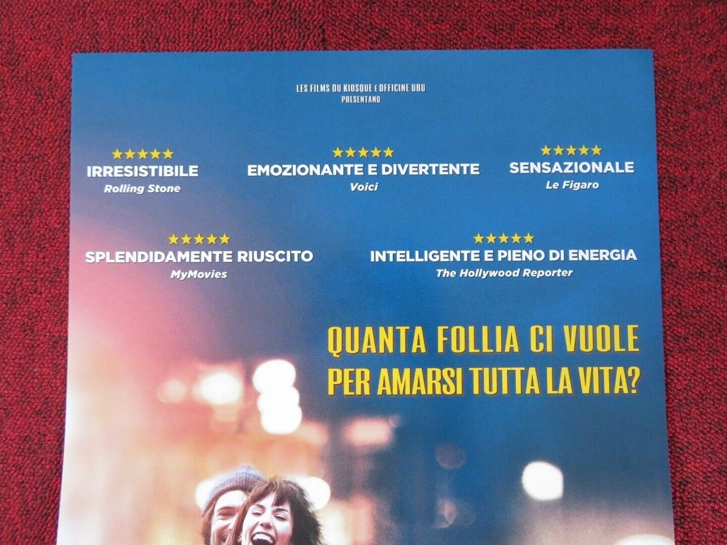 MR & MME ADELMAN ITALIAN LOCANDINA (26.5"x12.5") POSTER DORIA TILLIER 2017 Movie posters