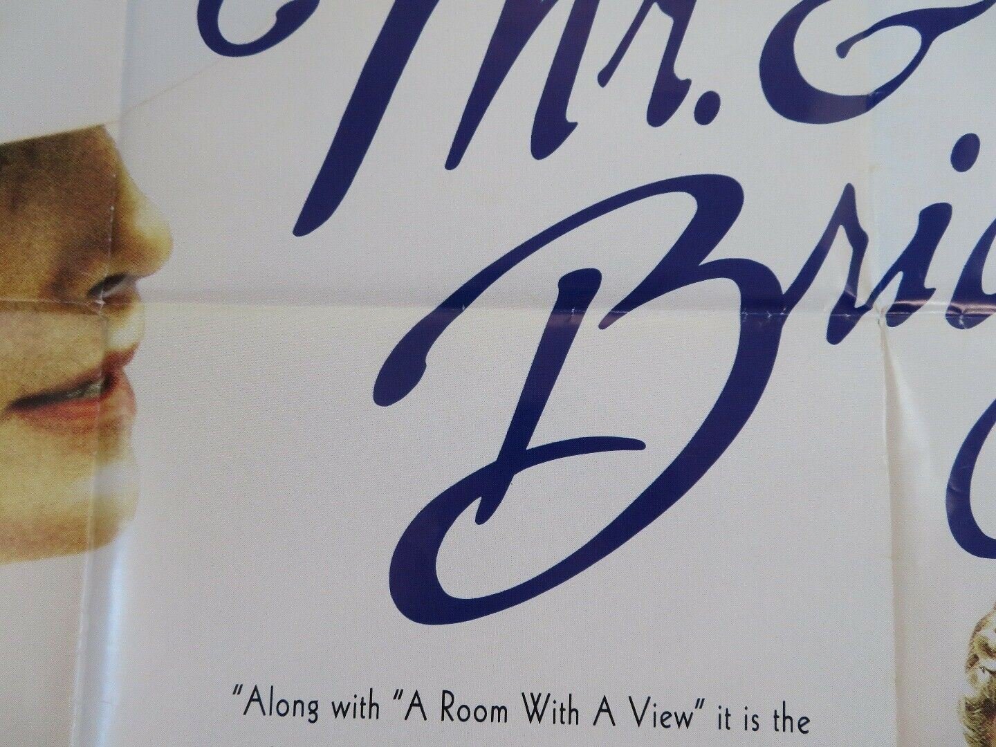 MR & MRS BRIDGE BRITISH QUAD (30" x 40") POSTER PAUL NEWMAN JOANNE WOODWARD 1990 Movie posters