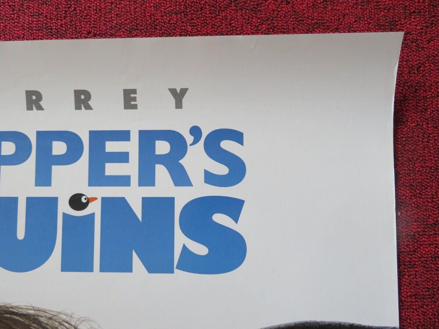 MR POPPERS PENGUINS US ONE SHEET ROLLED POSTER JIM CARREY CARLA GUGINO 2011 Movie posters