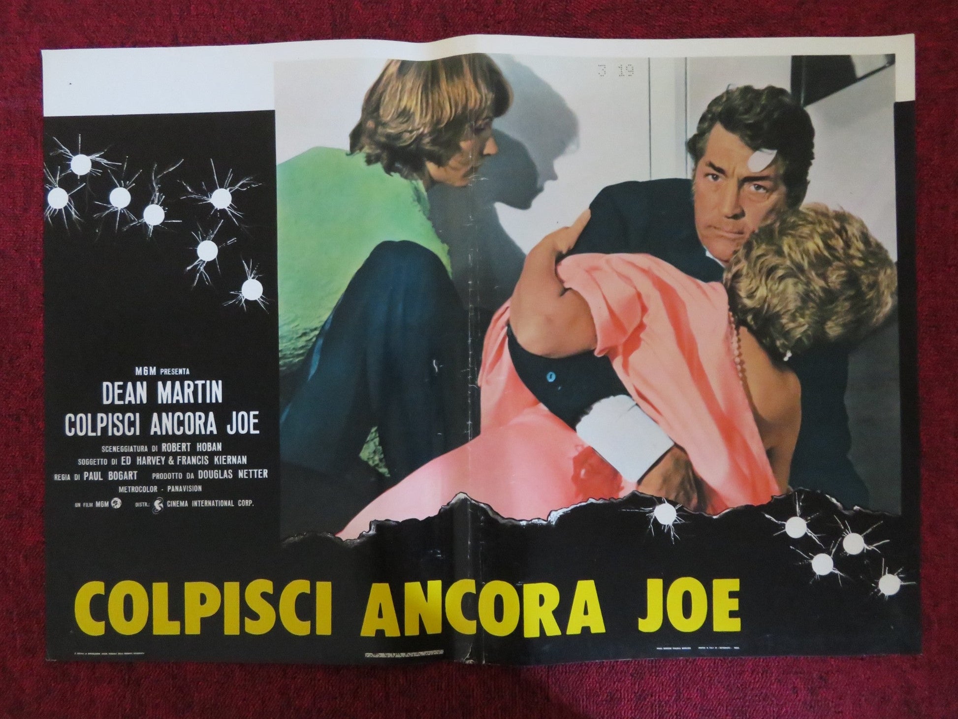 MR. RICCO - A ITALIAN FOTOBUSTA POSTER DEAN MARTIN EUGENE ROCHE 1975 Rendezvous Cinema Movie posters