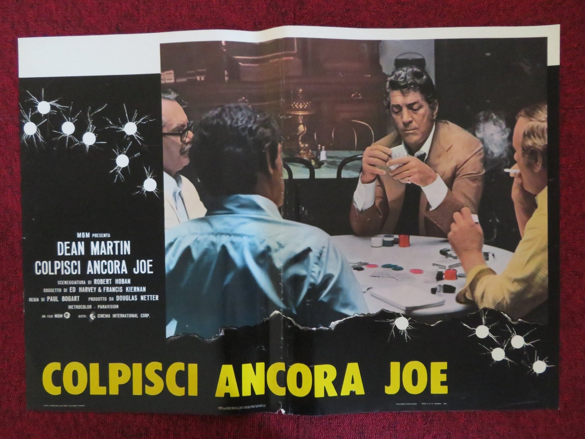 MR. RICCO - B ITALIAN FOTOBUSTA POSTER DEAN MARTIN EUGENE ROCHE 1975 Rendezvous Cinema Movie posters