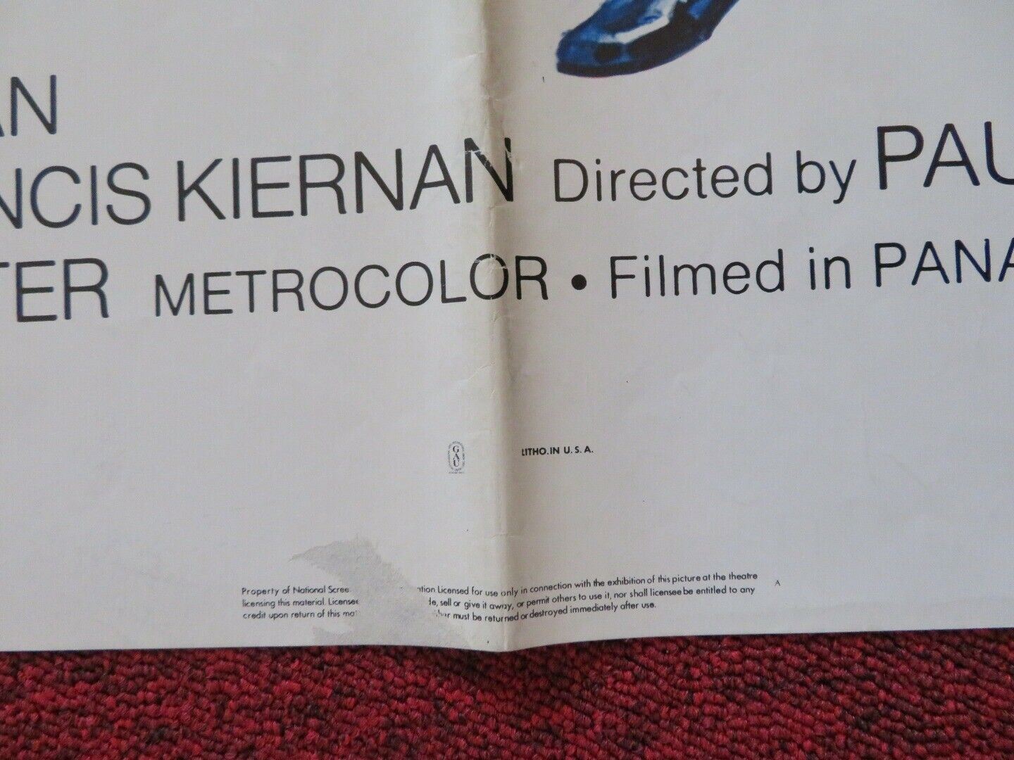 MR RICCO FOLDED US ONE SHEET POSTER DEAN MARTIN EUGENE ROCHE 1975 Movie posters